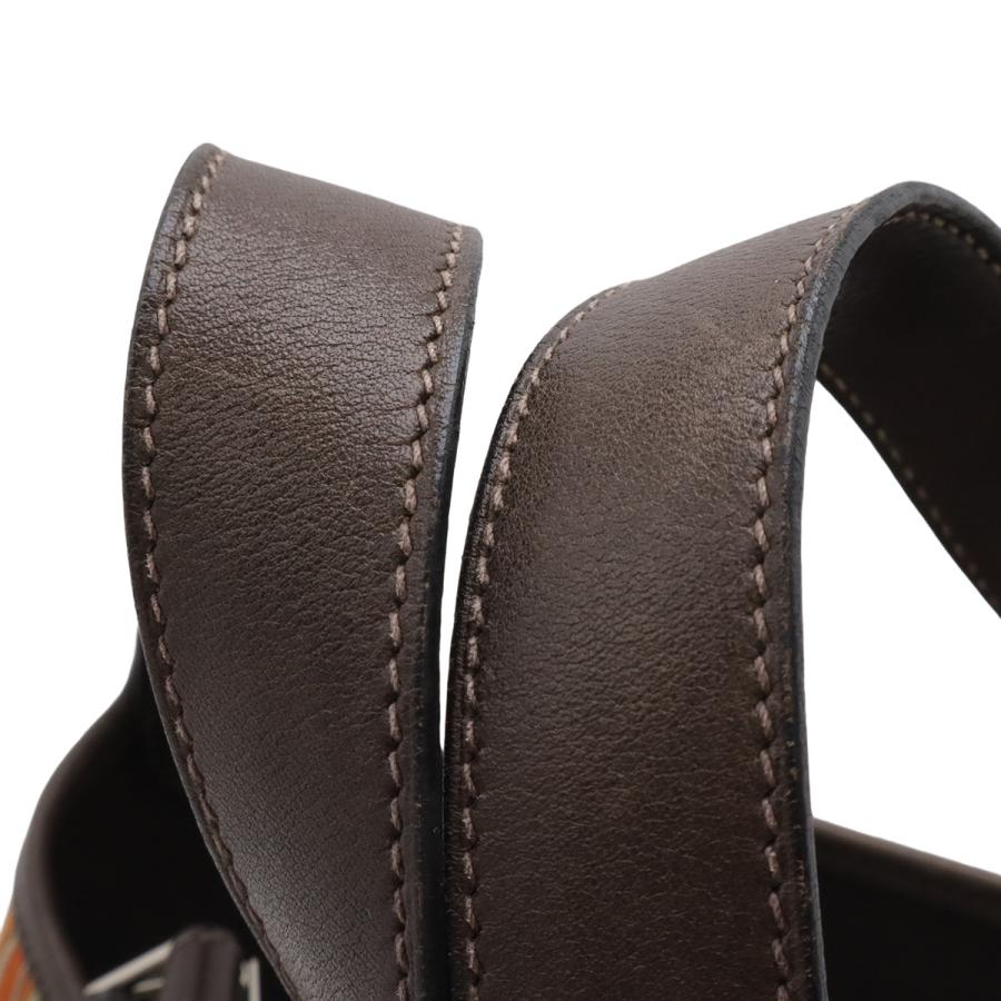 HERMES エルメス ピコタンPM ハンドバッグ トートバッグ ヴィブラート ヴォースイフト レザー オレンジ マルチカラー ダークブラウン | HERMES | 03