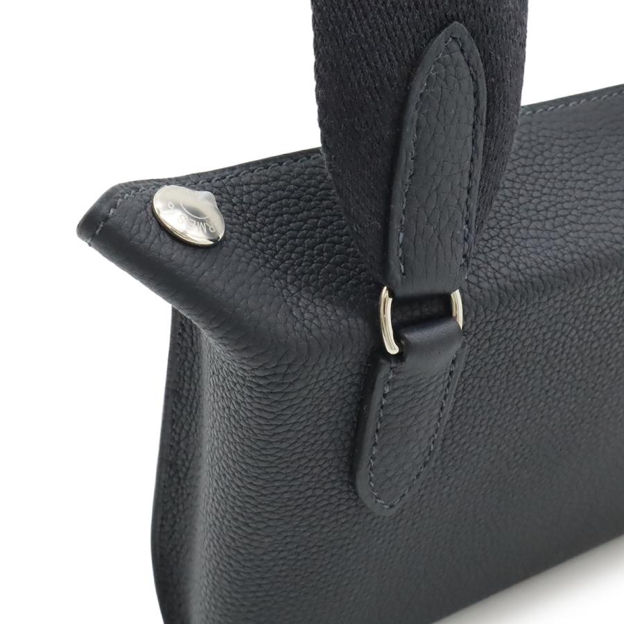 HERMES エルメス ヴィド ポッシュ Hエヴリン ショルダーバッグ トゴ ブラック 黒 シルバー金具 W刻印 | HERMES | 03