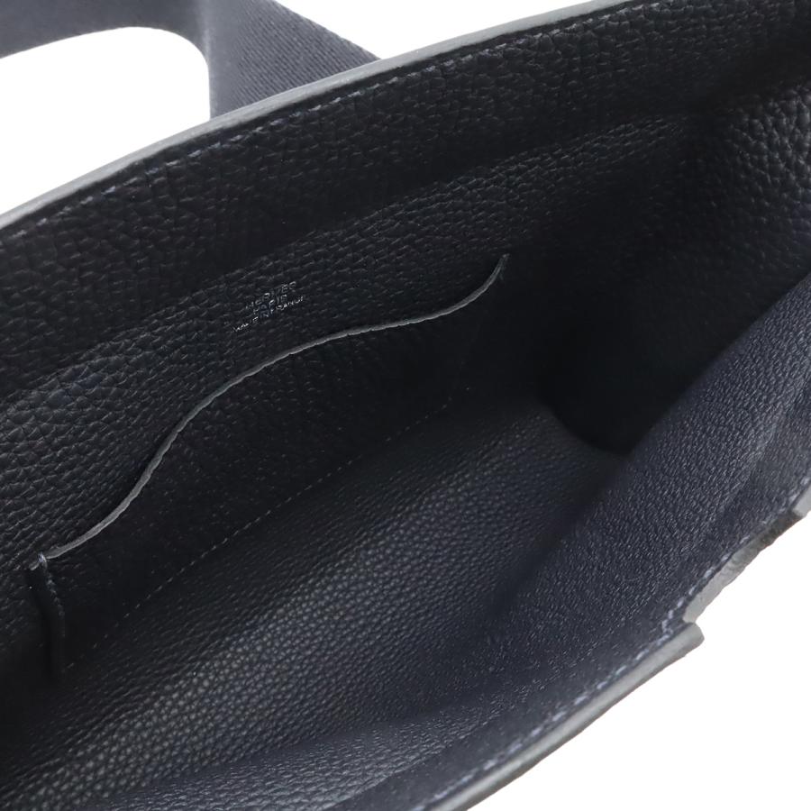 HERMES エルメス ヴィド ポッシュ Hエヴリン ショルダーバッグ トゴ ブラック 黒 シルバー金具 W刻印 | HERMES | 06
