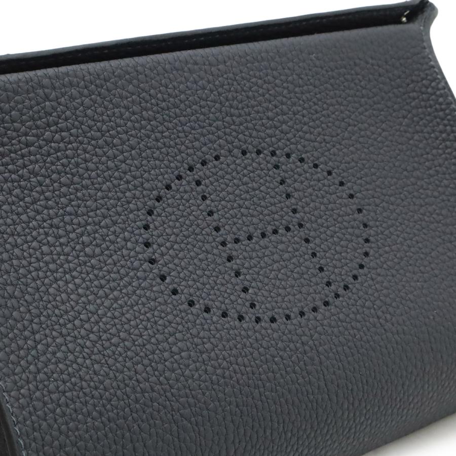 HERMES エルメス ヴィド ポッシュ Hエヴリン ショルダーバッグ トゴ ブラック 黒 シルバー金具 W刻印 | HERMES | 07