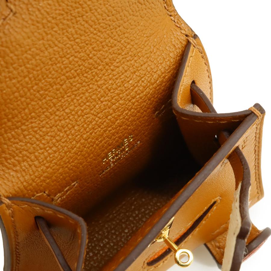 HERMES エルメス ビジュードサック ケリードール バッグチャーム ヴォータデラクト レザー ナチュラルサブレ オレンジ ナタ ブリック | HERMES | 04