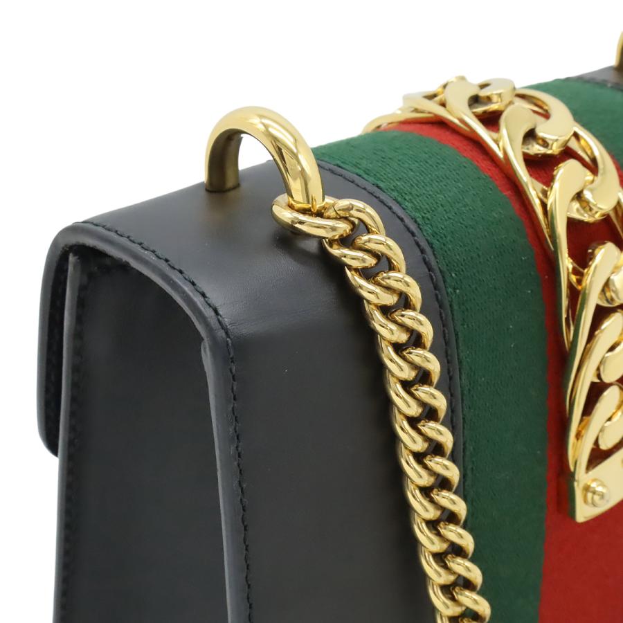 GUCCI（グッチ） シルヴィ ウェブライン リボン ミニチェーンバッグ