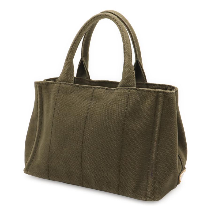 PRADA プラダ CANAPA カナパ トートバッグ ハンドバッグ キャンバス カーキグリーン ゴールド金具 ショルダーストラップ欠品 1BG439 | PRADA | 01