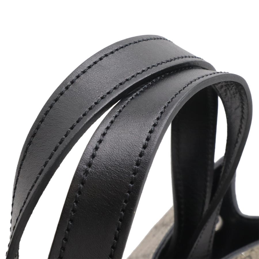 GUCCI グッチ ソフトGGスプリーム トートバッグ 2WAY ショルダーバッグ 斜め掛け PVC レザー ベージュ ブラック 黒 456217 | GUCCI | 03
