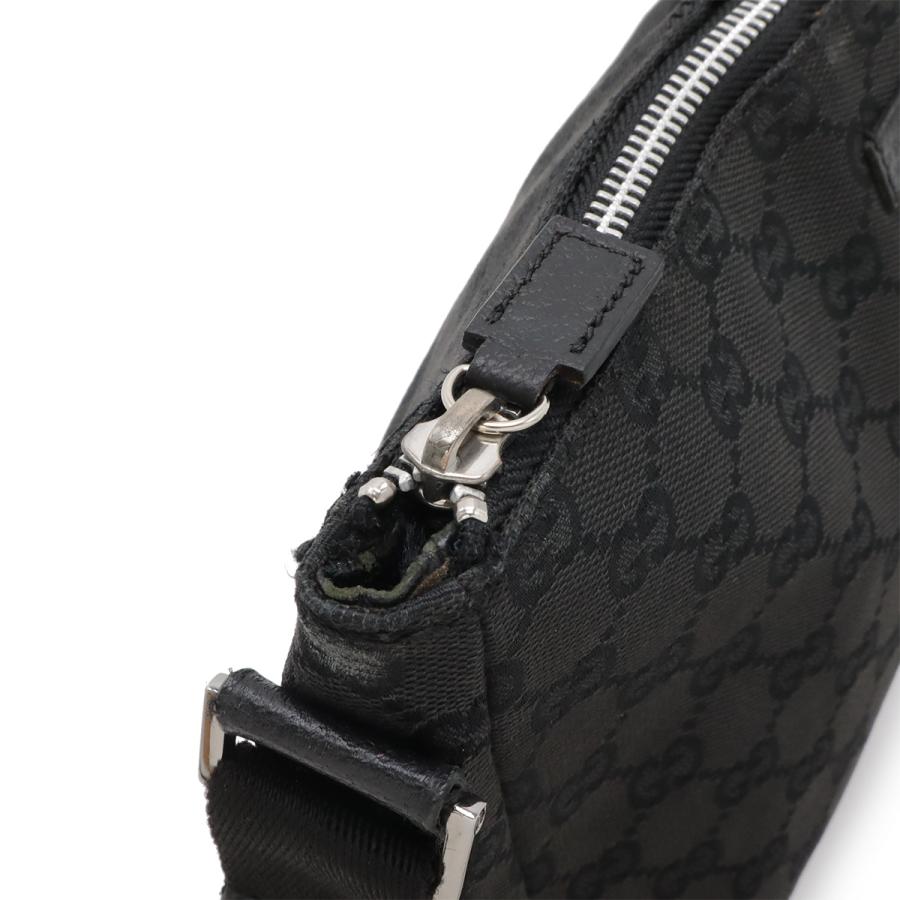 GUCCI グッチ GGキャンバス ショルダーバッグ メッセンジャーバッグ 斜め掛け レザー ブラック 黒 114273 | GUCCI | 03