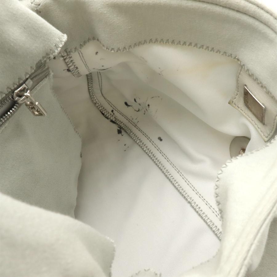 FENDI フェンディ FF マンマバケット ショルダーバッグ ワンショルダー 肩掛け ハンドバッグ コットン ライトグレー ピンク 26325 | FENDI | 05