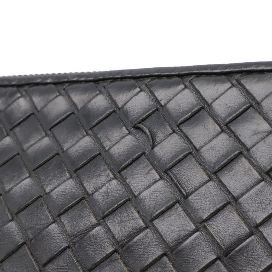 BOTTEGA VENETA ボッテガ ヴェネタ ボッテガベネタ イントレチャート クラッチバッグ セカンドバッグ レザー ブラック 黒 224052 | BOTTEGA VENETA | 03