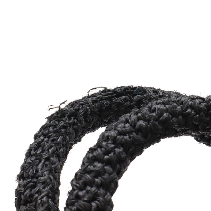 PRADA プラダ ラフィア トートバッグ かごバッグ カゴ 2WAY ショルダーバッグ ドット柄 NERO ブラック アイボリー 国内ブティック購入品 | PRADA | 03