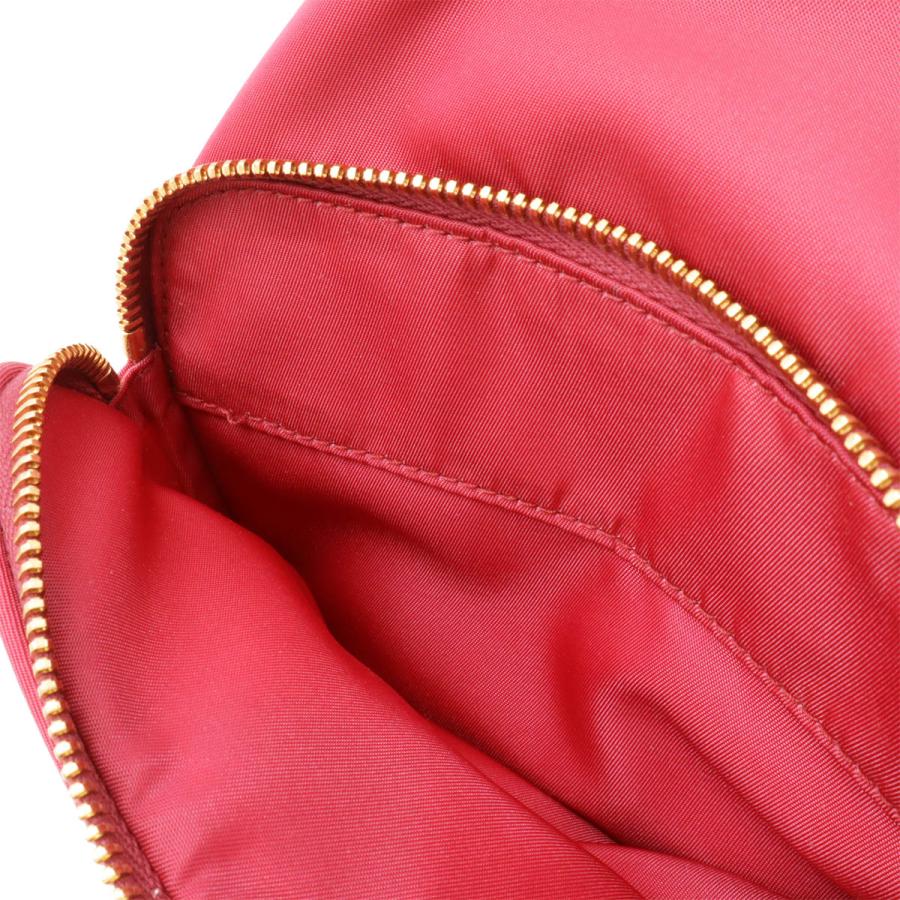 PRADA プラダ ハンドバッグ バケットバッグ 巾着 2WAY ショルダーバッグ ナイロン レザー ピンク ゴールド金具 1BH038 | PRADA | 07