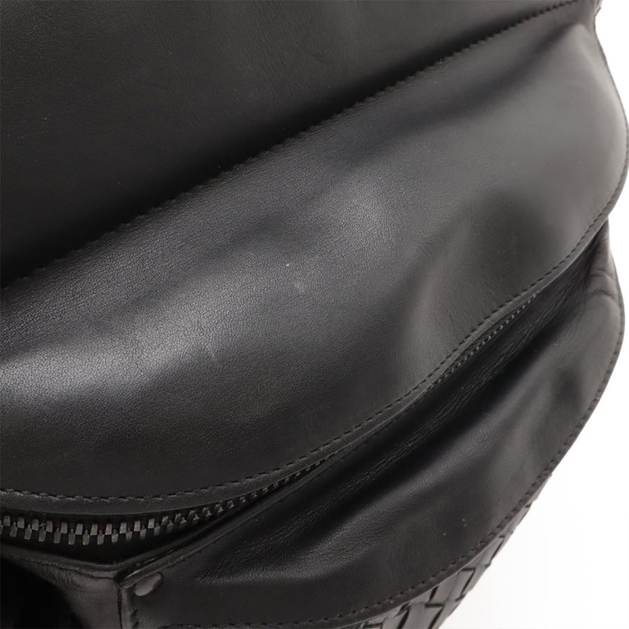 BOTTEGA VENETA ボッテガ ヴェネタ ボッテガベネタ イントレチャート ウエストバッグ ボディバッグ レザー ブラック 黒 121604 | BOTTEGA VENETA | 03