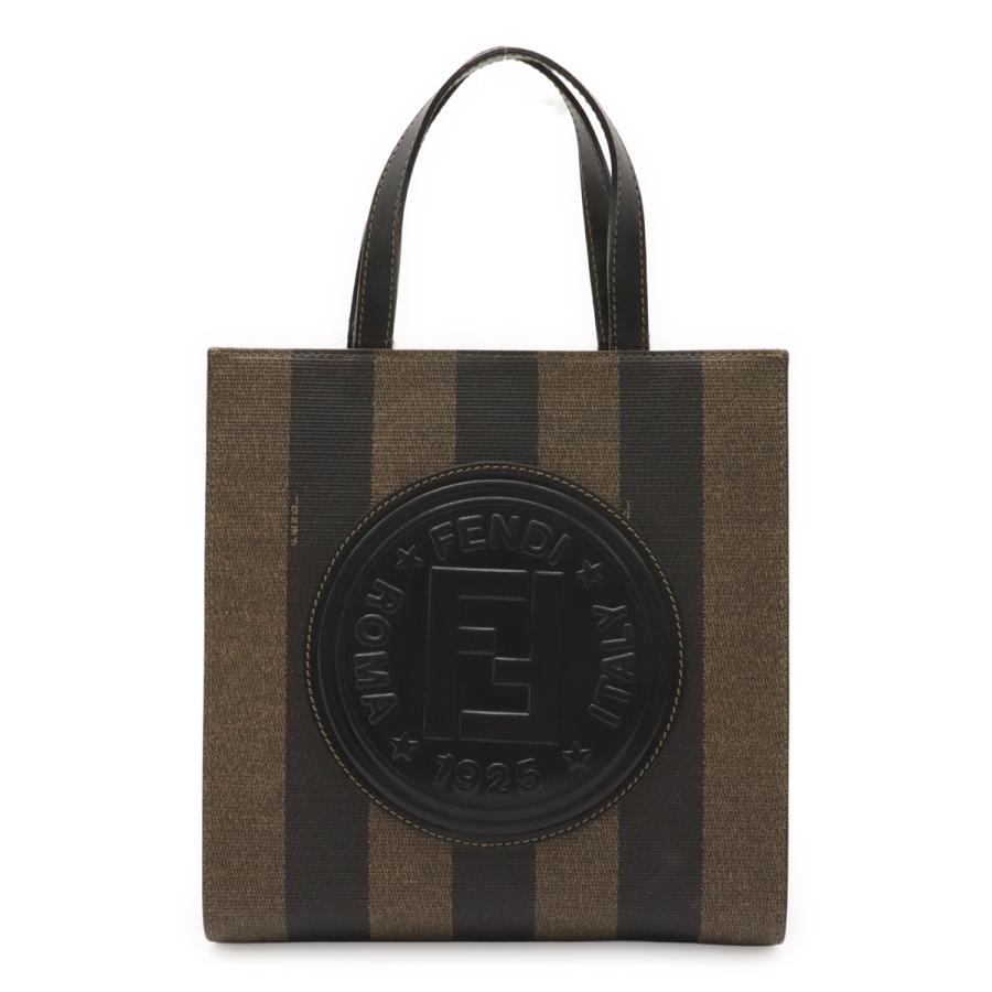 FENDI フェンディ ペカン ハンドバッグ 3WAY ショルダートート バックパック リュック PVC レザー カーキブラウン ブラック 黒 | FENDI