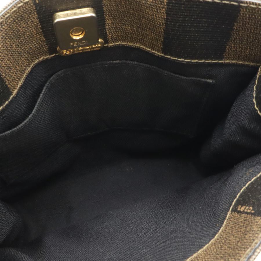FENDI フェンディ ペカン ハンドバッグ 3WAY ショルダートート バックパック リュック PVC レザー カーキブラウン ブラック 黒 | FENDI | 07