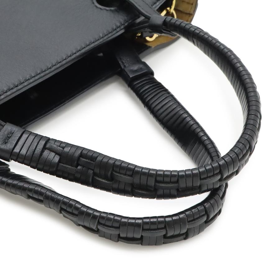 LOEWE ロエベ インフレーテッドアナグラム トート ミニ トートバッグ ハンドバッグ 2WAY ショルダーバッグ レザー ブラック 黒 | LOEWE | 03