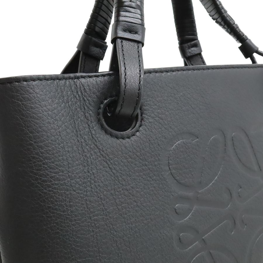 LOEWE ロエベ インフレーテッドアナグラム トート ミニ トートバッグ ハンドバッグ 2WAY ショルダーバッグ レザー ブラック 黒 | LOEWE | 07