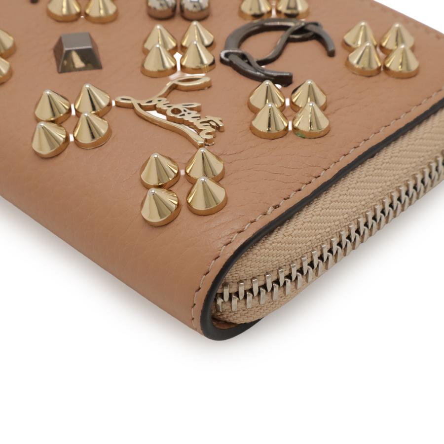 Christian Louboutin クリスチャン ルブタン パネトーネ ルビンスカイ ラウンドファスナー コインケース 小銭入れ レザー ヌード ピンク | Christian Louboutin | 02