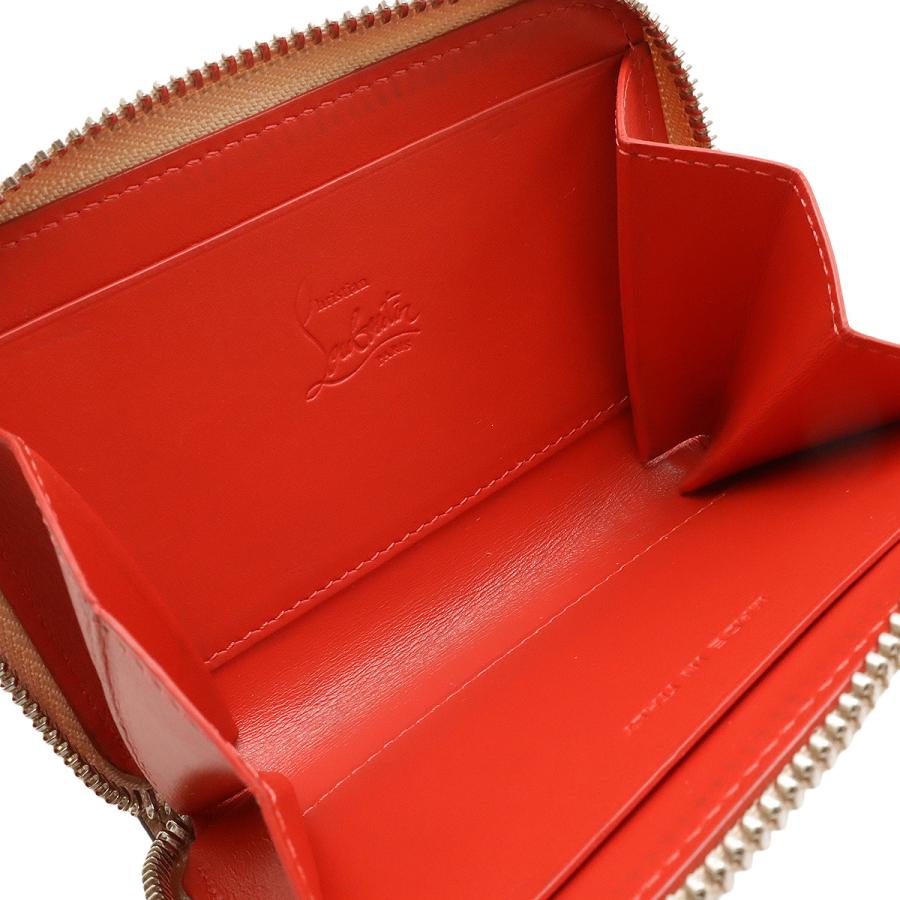 Christian Louboutin クリスチャン ルブタン パネトーネ ルビンスカイ ラウンドファスナー コインケース 小銭入れ レザー ヌード ピンク | Christian Louboutin | 04