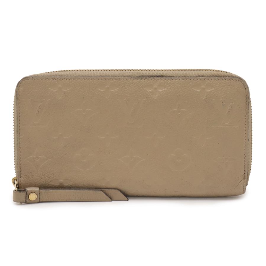 LOUIS VUITTON ルイ ヴィトン モノグラムアンプラント ジッピーウォレット ラウンドファスナー 長財布 レザー ガレ ベージュ系 M60738 | LOUIS VUITTON