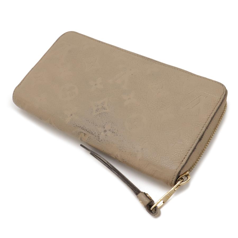 LOUIS VUITTON ルイ ヴィトン モノグラムアンプラント ジッピーウォレット ラウンドファスナー 長財布 レザー ガレ ベージュ系 M60738 | LOUIS VUITTON | 01