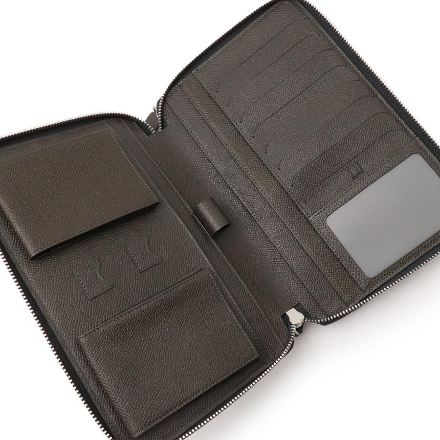 dunhill ダンヒル ボードン オーガナイザー ラウンドファスナー 長財布 トラベルケース クラッチバッグ レザー ダークグレー L2M145Z | dunhill | 04