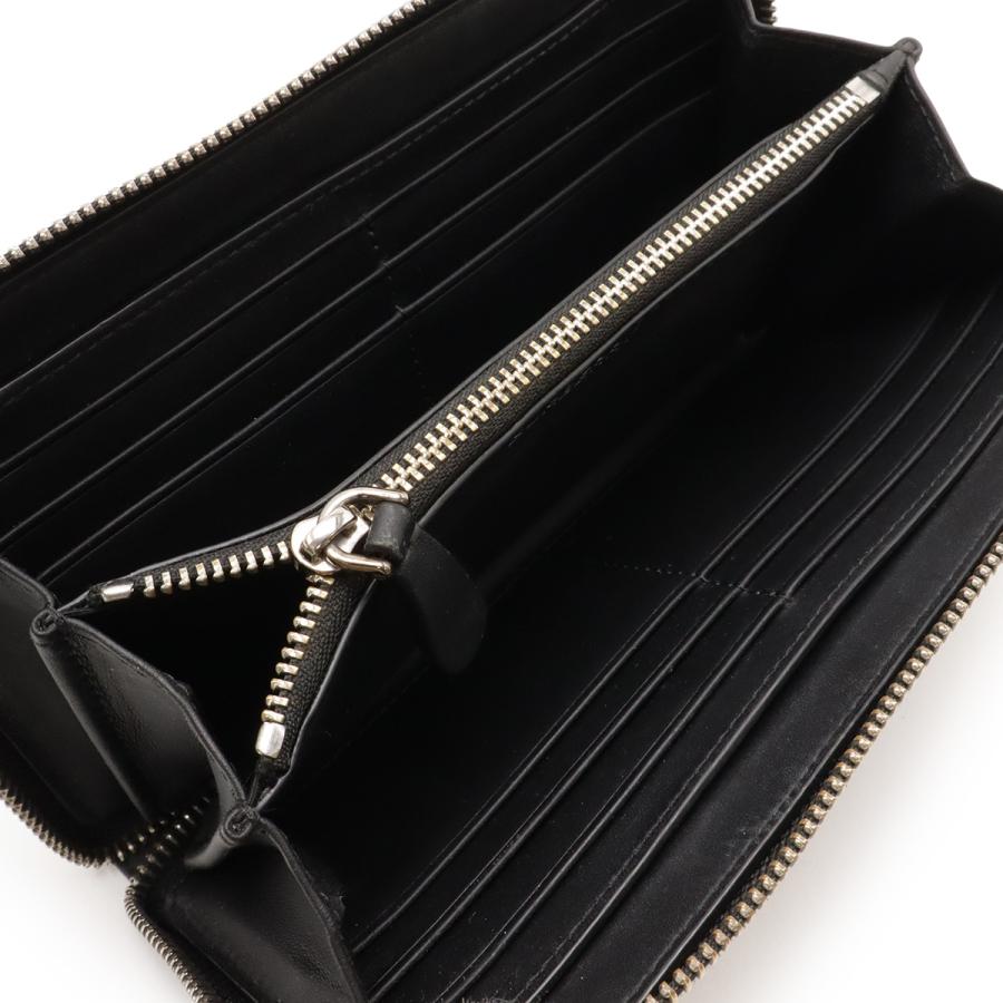 BURBERRY バーバリー スモークドチェック チェック柄 ラウンドファスナー 長財布 PVC レザー ジュ ブラック 黒 ダークグレー | BURBERRY | 04