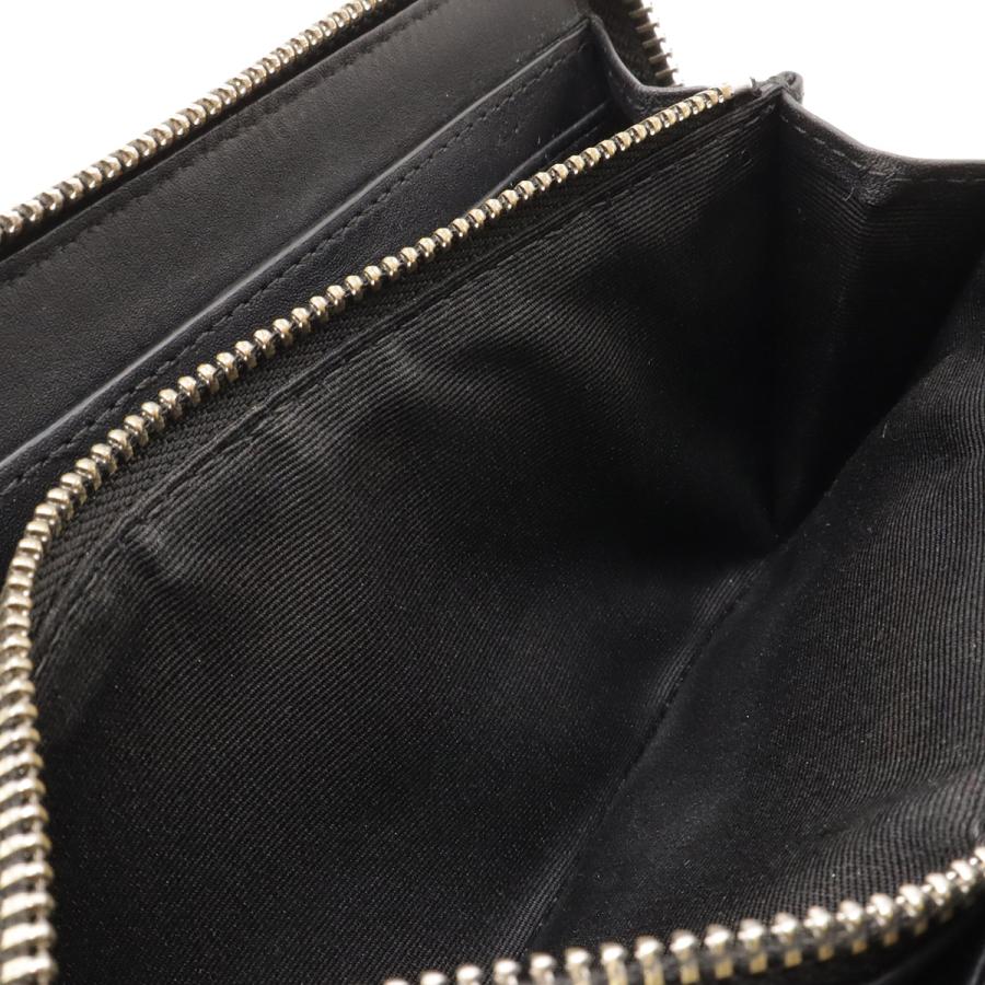 BURBERRY バーバリー スモークドチェック チェック柄 ラウンドファスナー 長財布 PVC レザー ジュ ブラック 黒 ダークグレー | BURBERRY | 06