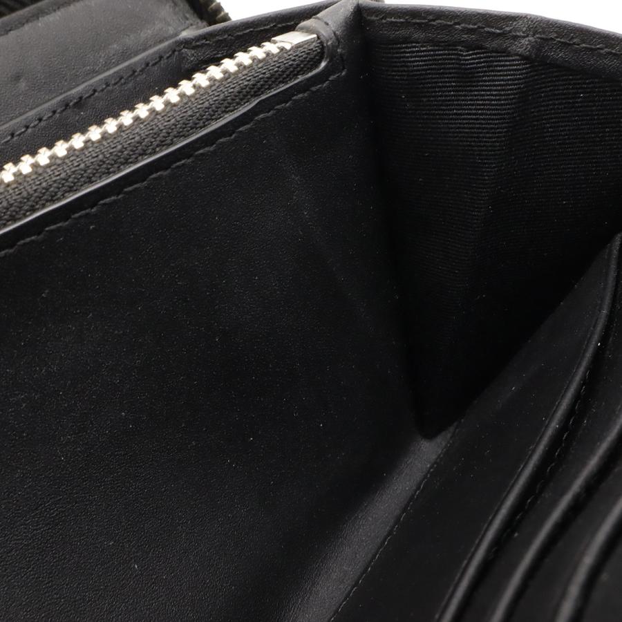 BURBERRY バーバリー スモークドチェック チェック柄 ラウンドファスナー 長財布 PVC レザー ジュ ブラック 黒 ダークグレー | BURBERRY | 07