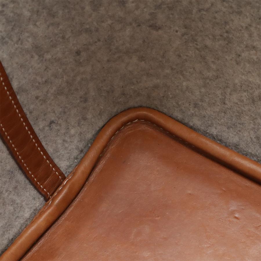 HERMES エルメス ピコタンPM ハンドバッグ トートバッグ フェルト ヴォースイフト レザー グレー ブラウン 茶 シルバー金具 | HERMES | 07