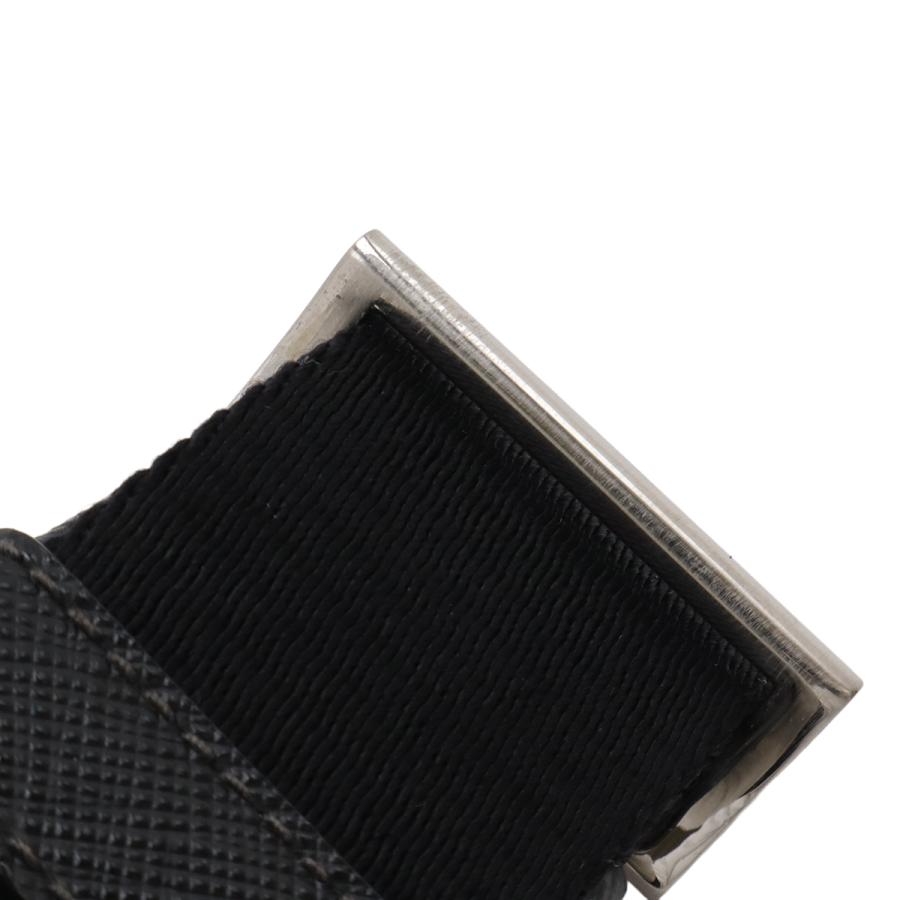 PRADA プラダ TESSUTO+SAFFIAN トライアングルロゴ ショルダーバッグ 斜め掛け ナイロン レザー NERO ブラック 黒 シルバー金具 2VH144 | PRADA | 05