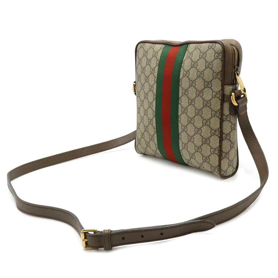 GUCCI グッチ オフィディア スモール メッセンジャーバッグ GGスプリーム シェリーライン PVC レザー ベージュ モカブラウン 547926 | GUCCI | 01