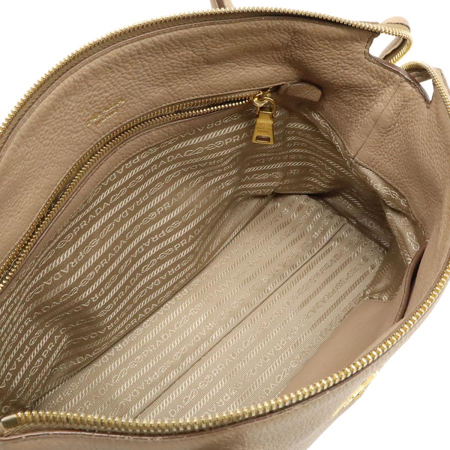 PRADA プラダ VIT.DAINO ハンドバッグ トートバッグ 2WAY ショルダーバッグ レザー ベージュ 国内ブティック購入品 1BA157 | PRADA | 05