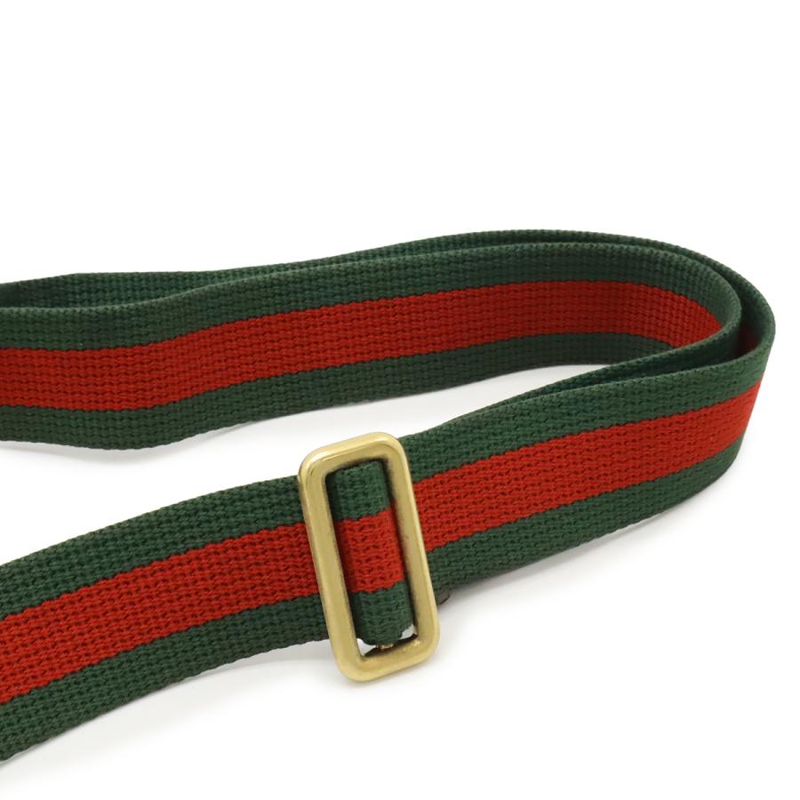 GUCCI グッチ GGスプリーム メタルキャットヘッド シェリーライン ボディバッグ ウエストバッグ PVC レザー カーキベージュ モカブラウン | GUCCI | 05