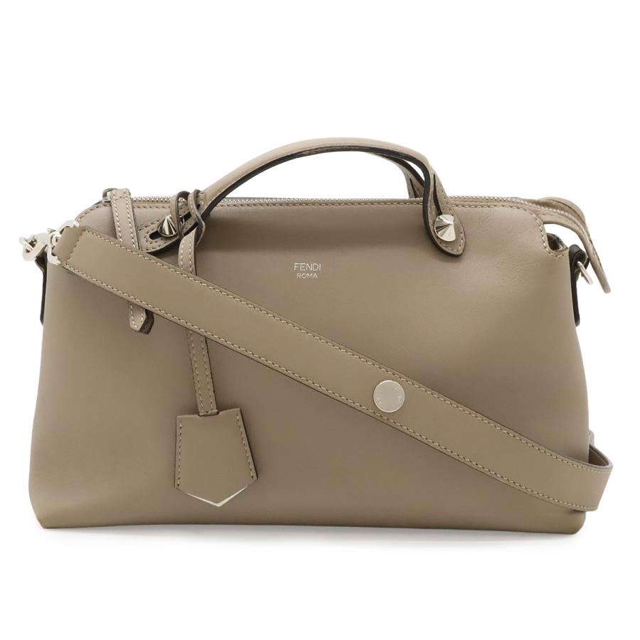 FENDI フェンディ BY THE WAY バイザウェイ ミディアム ハンドバッグ 2WAY ショルダーバッグ レザー グレージュ シルバー金具 8BL124 | FENDI