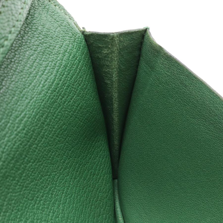 HERMES エルメス ベアンスフレ 2つ折長財布 二つ折り長財布 シェーブル レザー グリーン 緑 シルバー金具 □N刻印 | HERMES | 05