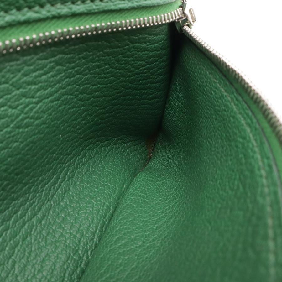 HERMES エルメス ベアンスフレ 2つ折長財布 二つ折り長財布 シェーブル レザー グリーン 緑 シルバー金具 □N刻印 | HERMES | 08