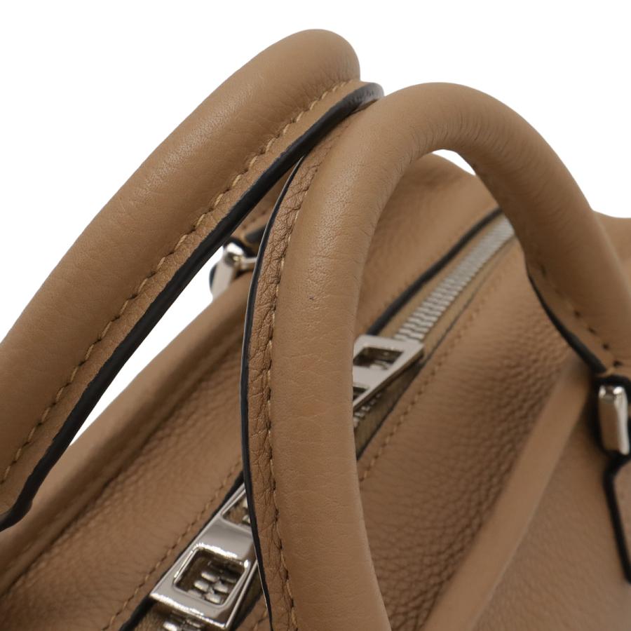 LOEWE ロエベ アマソナ23 アナグラム ハンドバッグ ミニボストンバッグ 2WAY ショルダーバッグ レザー ブラウンベージュ系 シルバー金具 | LOEWE | 04