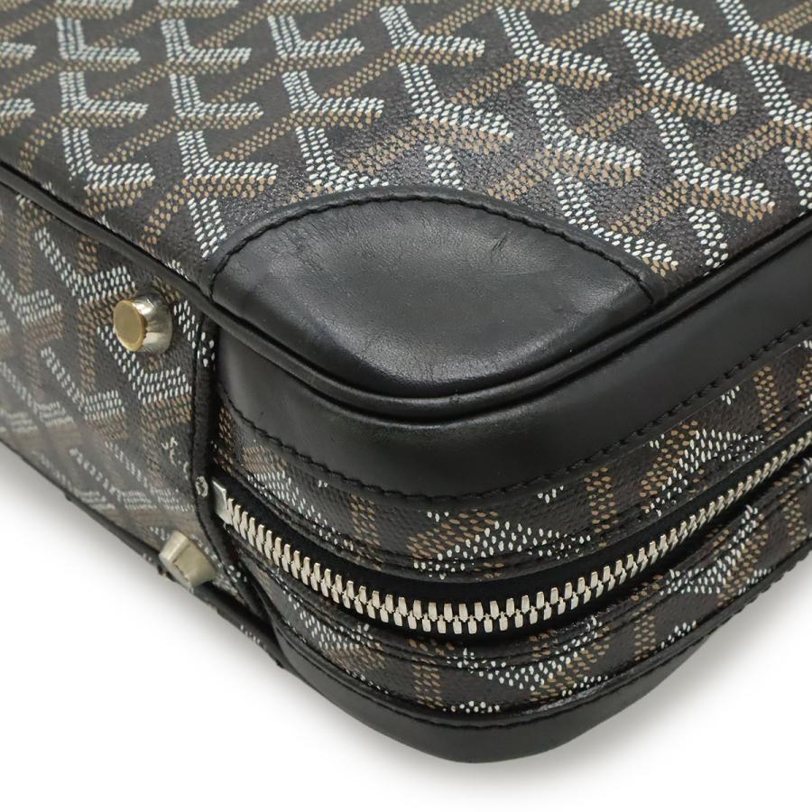GOYARD ゴヤール アンバサードPM ビジネスバッグ ブリーフケース ハンドバッグ ヘリンボーン柄 PVC レザー ブラック 黒 ブラウン | GOYARD | 02
