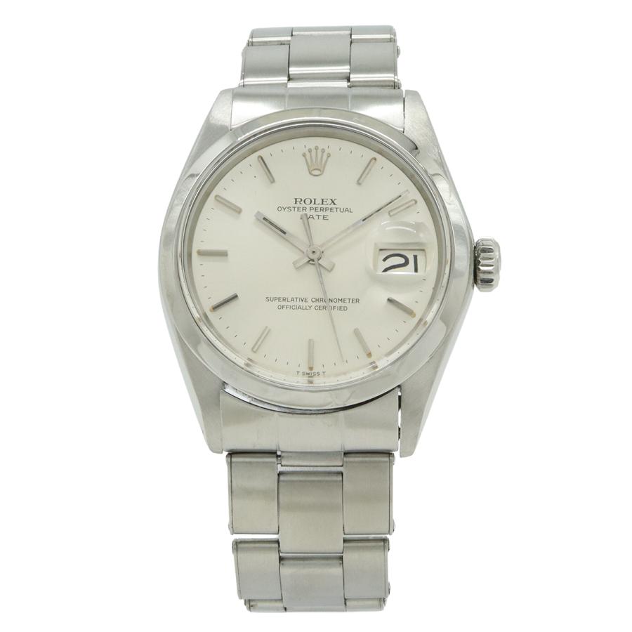 ROLEX ロレックス オイスター パーペチュアル デイト シルバー文字盤 アンティーク SS メンズ AT オートマ 腕時計 23番 1500 | ROLEX