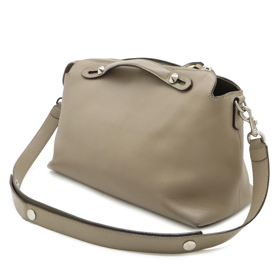 FENDI フェンディ BY THE WAY バイザウェイ ラージ ハンドバッグ 2WAY ショルダーバッグ レザー グレージュ シルバー金具 8BL125 | FENDI | 01