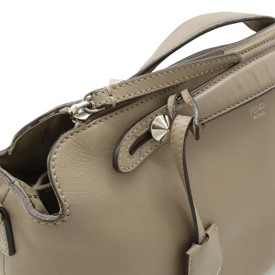 FENDI フェンディ BY THE WAY バイザウェイ ラージ ハンドバッグ 2WAY ショルダーバッグ レザー グレージュ シルバー金具 8BL125 | FENDI | 04