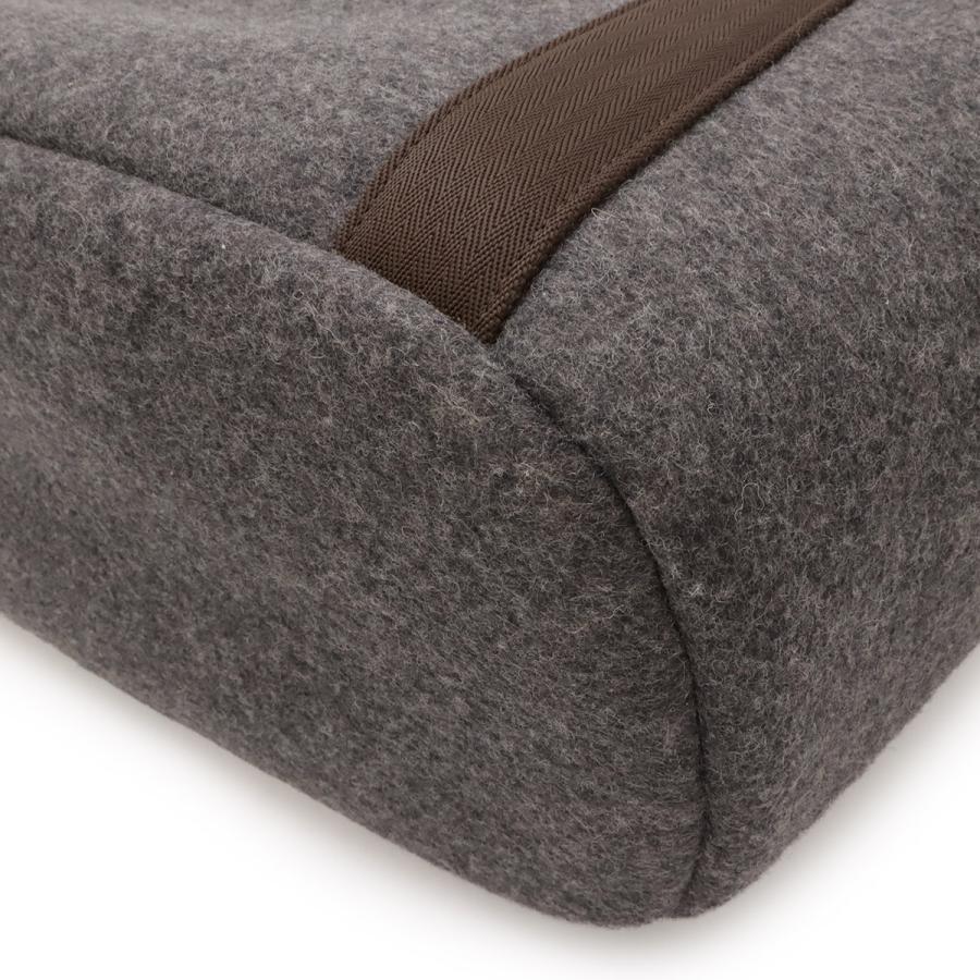 HERMES エルメス サック ド パンサージュ グルーム トートバッグ 2WAY ショルダーバッグ フェルト グレー ダークブラウン | HERMES | 02