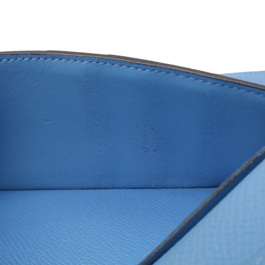 HERMES エルメス ベアン 2PLIS デュプリ 3つ折長財布 三つ折り長財布 ヴォーエプソン レザー ブルーパラダイス 水色 シルバー金具 T刻印 | HERMES | 06