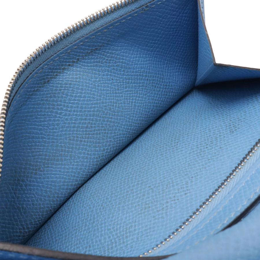 HERMES エルメス ベアン 2PLIS デュプリ 3つ折長財布 三つ折り長財布 ヴォーエプソン レザー ブルーパラダイス 水色 シルバー金具 T刻印 | HERMES | 07