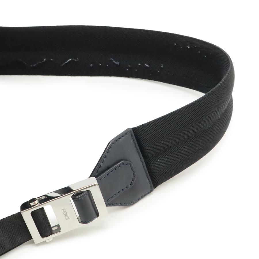 FENDI フェンディ ロゴ バックパック リュックサック デイパック ナイロン レザー ネイビー ピンク ブルー シルバー金具 7VZ035 | FENDI | 04