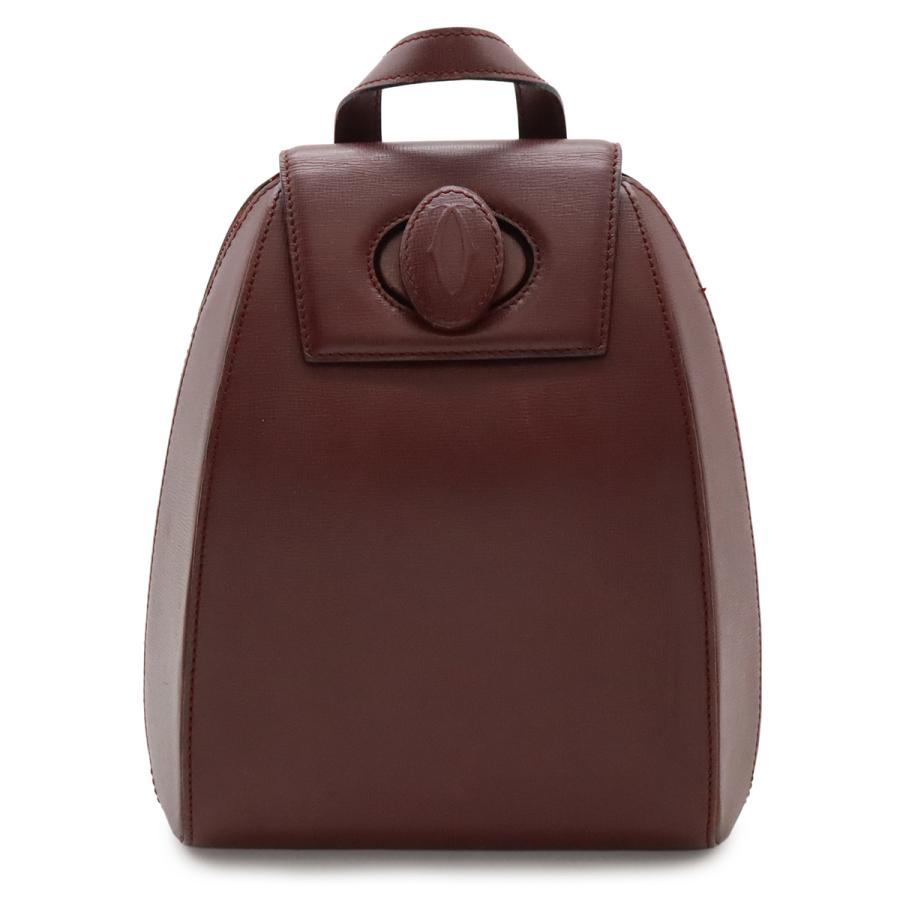 Cartier カルティエ マスト バックパック リュックサック レザー ボルドー ゴールド金具 L1000215 | Cartier