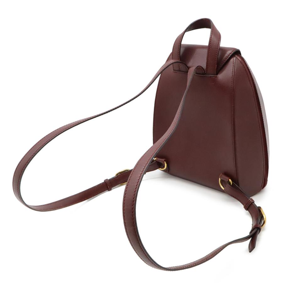 Cartier カルティエ マスト バックパック リュックサック レザー ボルドー ゴールド金具 L1000215 | Cartier | 01