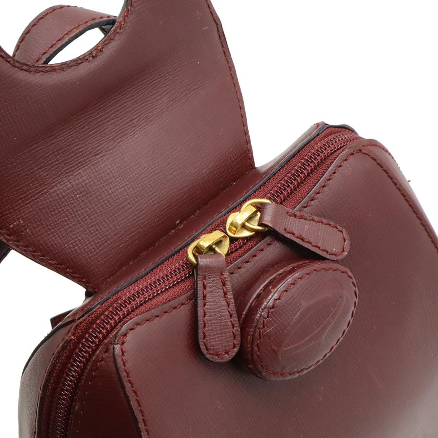 Cartier カルティエ マスト バックパック リュックサック レザー ボルドー ゴールド金具 L1000215 | Cartier | 05