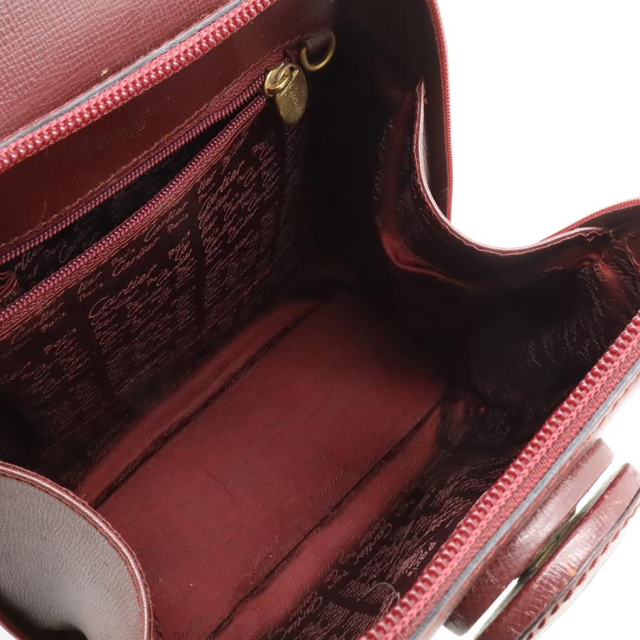 Cartier カルティエ マスト バックパック リュックサック レザー ボルドー ゴールド金具 L1000215 | Cartier | 06