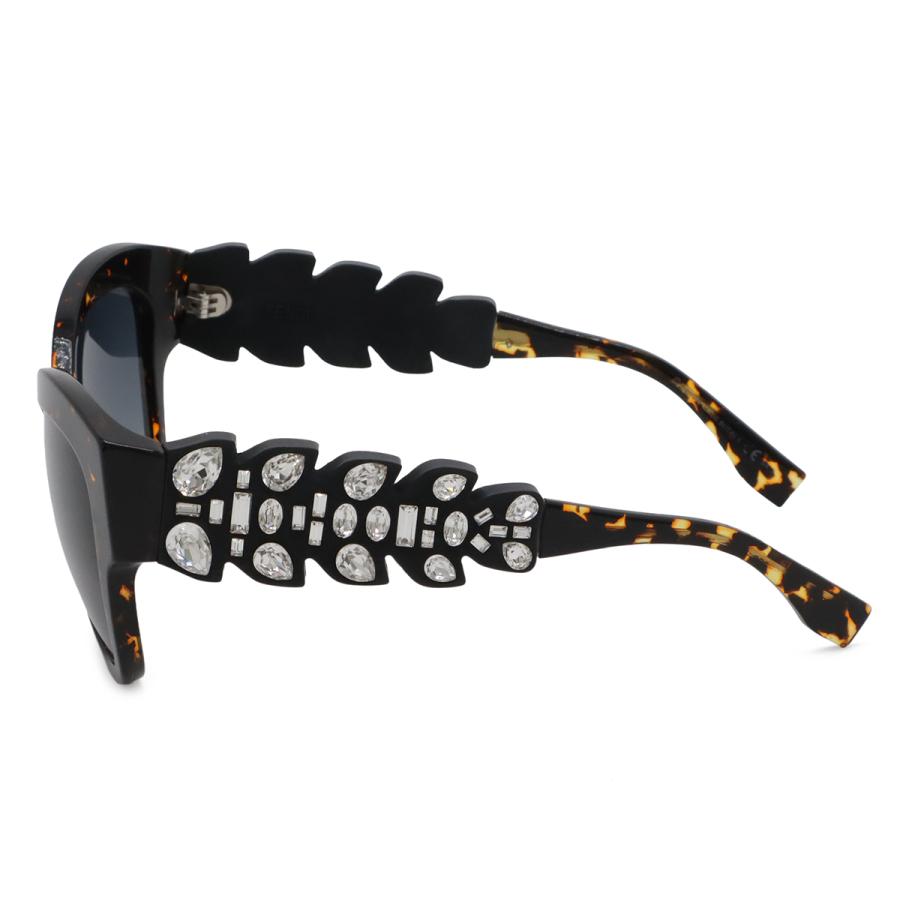 FENDI フェンディ サングラス SPECIAL EDITION バタフライシェイプ クリスタル ブルーグラデーション デミブラウン 55□17 | FENDI | 01