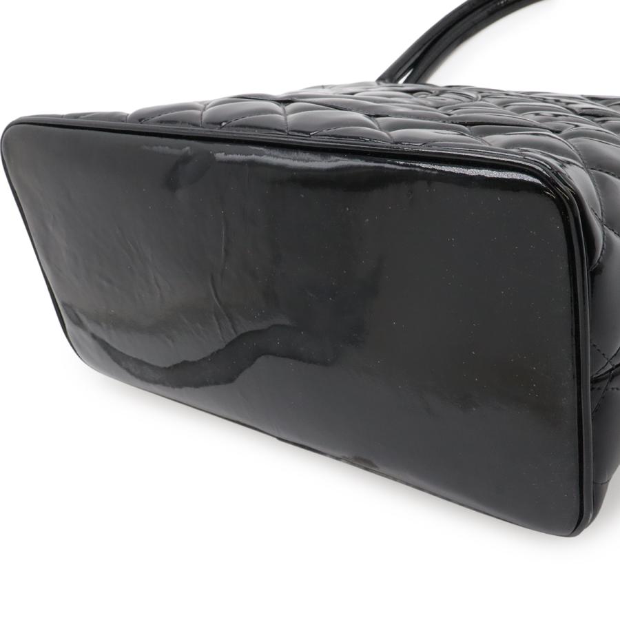 CHANEL シャネル マトラッセ ココマーク 復刻トート トートバッグ ショルダーバッグ エナメル レザー ブラック 黒 ゴールド金具 A01804 | CHANEL | 02