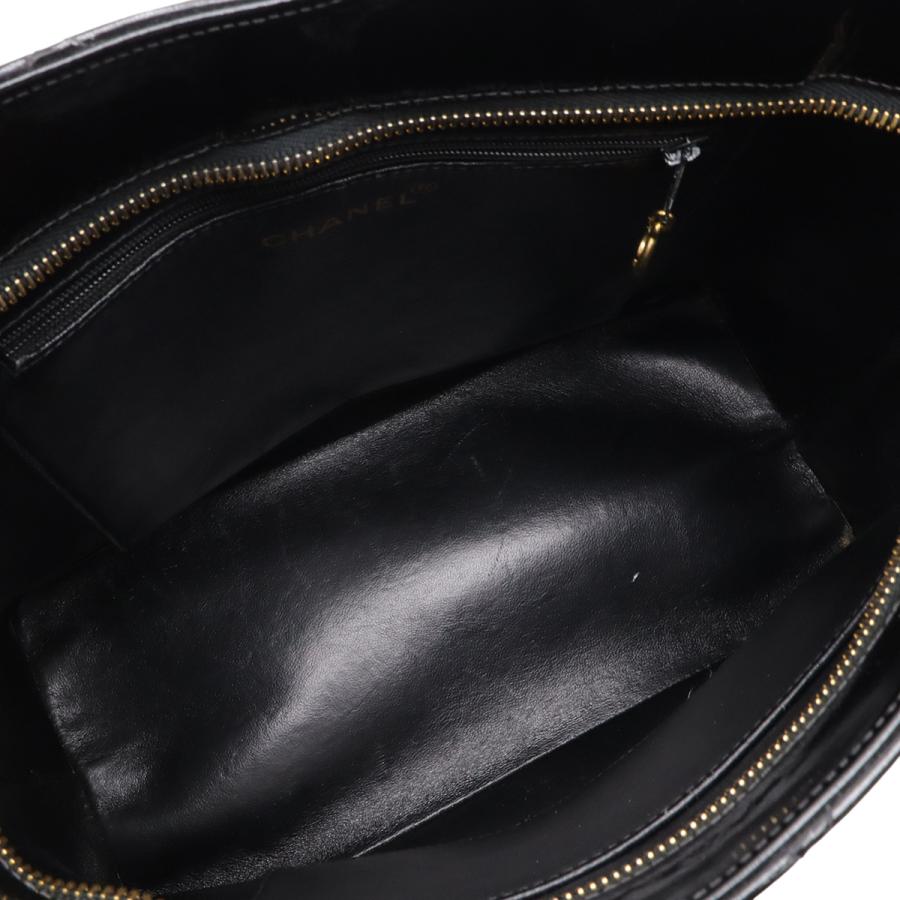 CHANEL シャネル マトラッセ ココマーク 復刻トート トートバッグ ショルダーバッグ エナメル レザー ブラック 黒 ゴールド金具 A01804 | CHANEL | 05